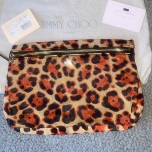 Jimmy Choo Leopard Print Pouch